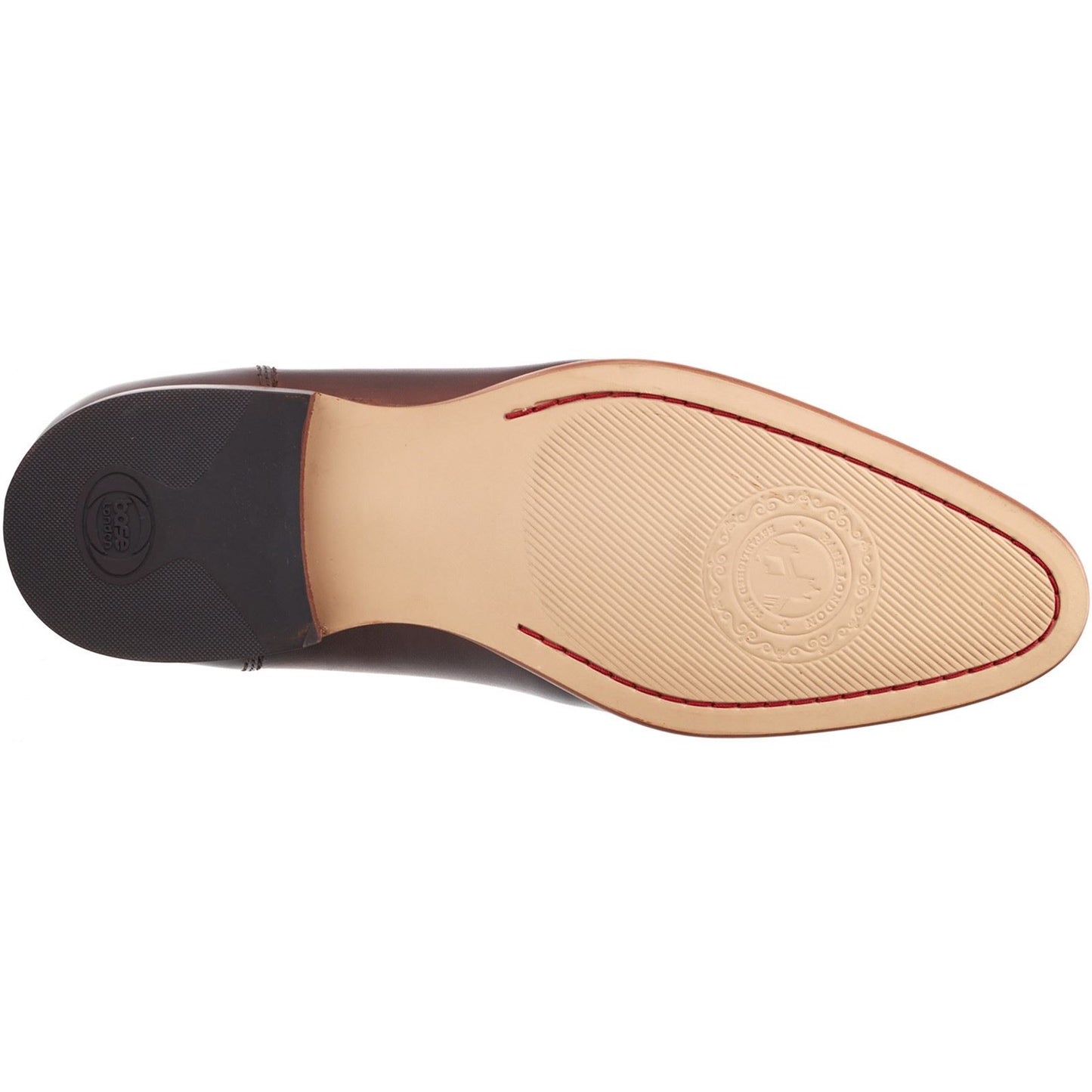 Base London Men's Bruno Penny Loafer in Burnt Brown