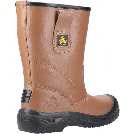 Amblers Safety FS142 Water Resistant Pull On Safety Rigger Boot in Tan