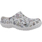 Muck Boots Women's Muckster Lite Clog in Light Grey/Floral Print