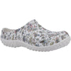 Muck Boots Women's Muckster Lite Clog in Light Grey/Floral Print