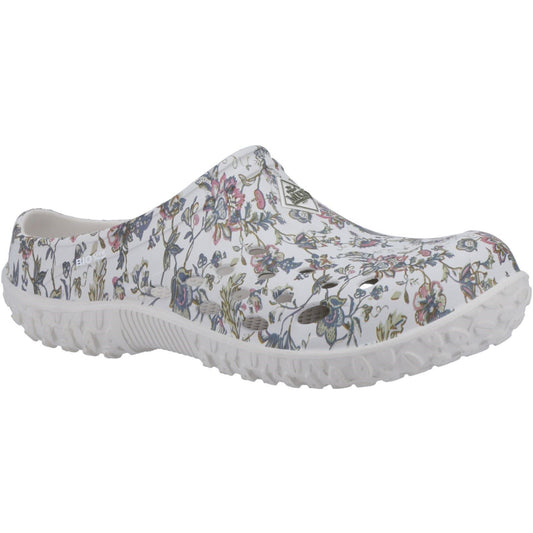 Muck Boots Women's Muckster Lite Clog in Light Grey/Floral Print