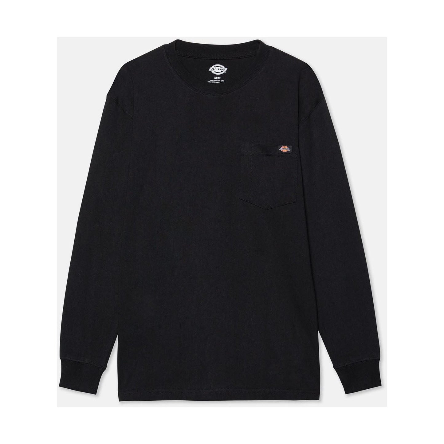 Dickies Men's Pocket Tee Long Sleeve in Black