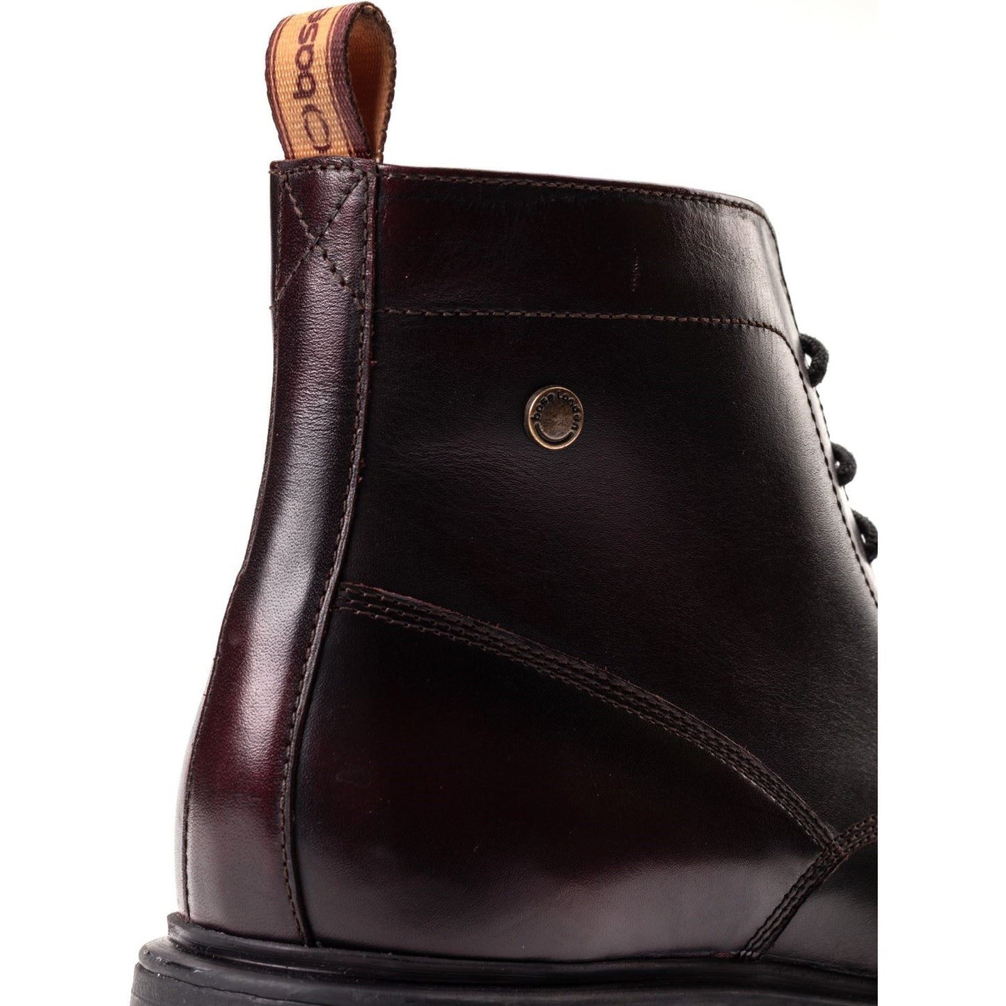 Base London Boulton Leather Men's Bordo Ankle Boots