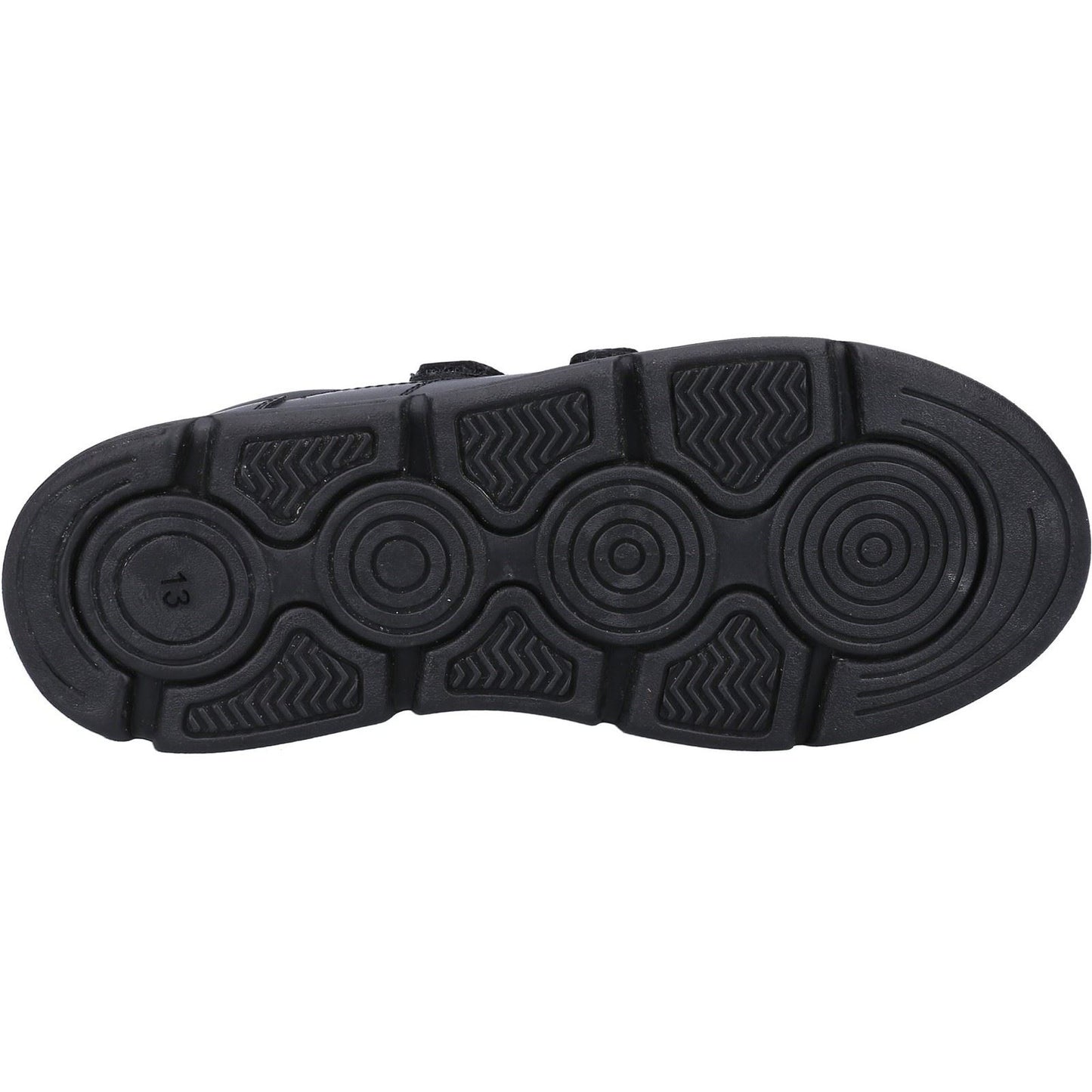 Hush Puppies Lucas Leather Youth Black Shoes