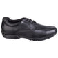 Hush Puppies Vincente Youth Boys Black Leather Loafers