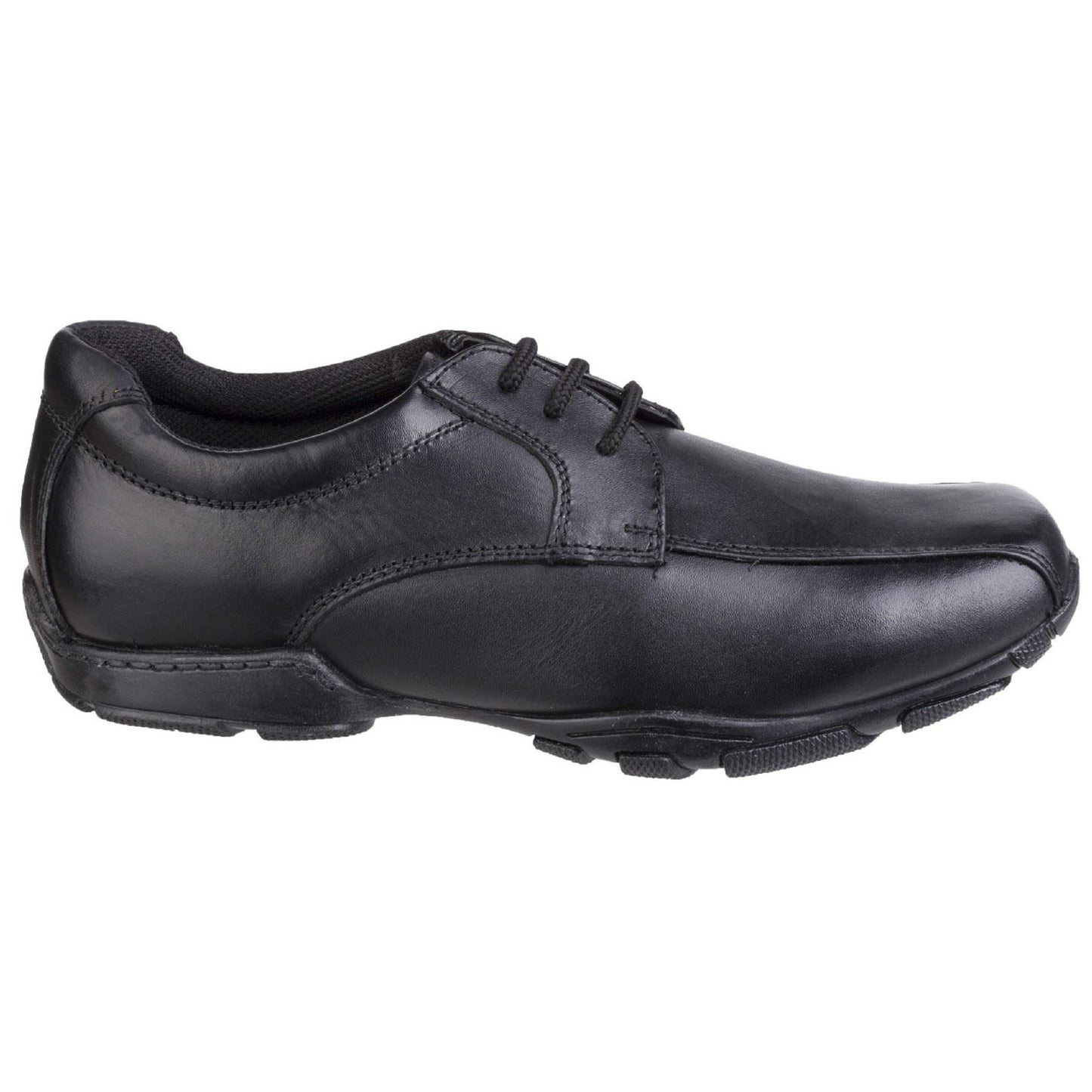 Hush Puppies Vincente Youth Boys Black Leather Loafers