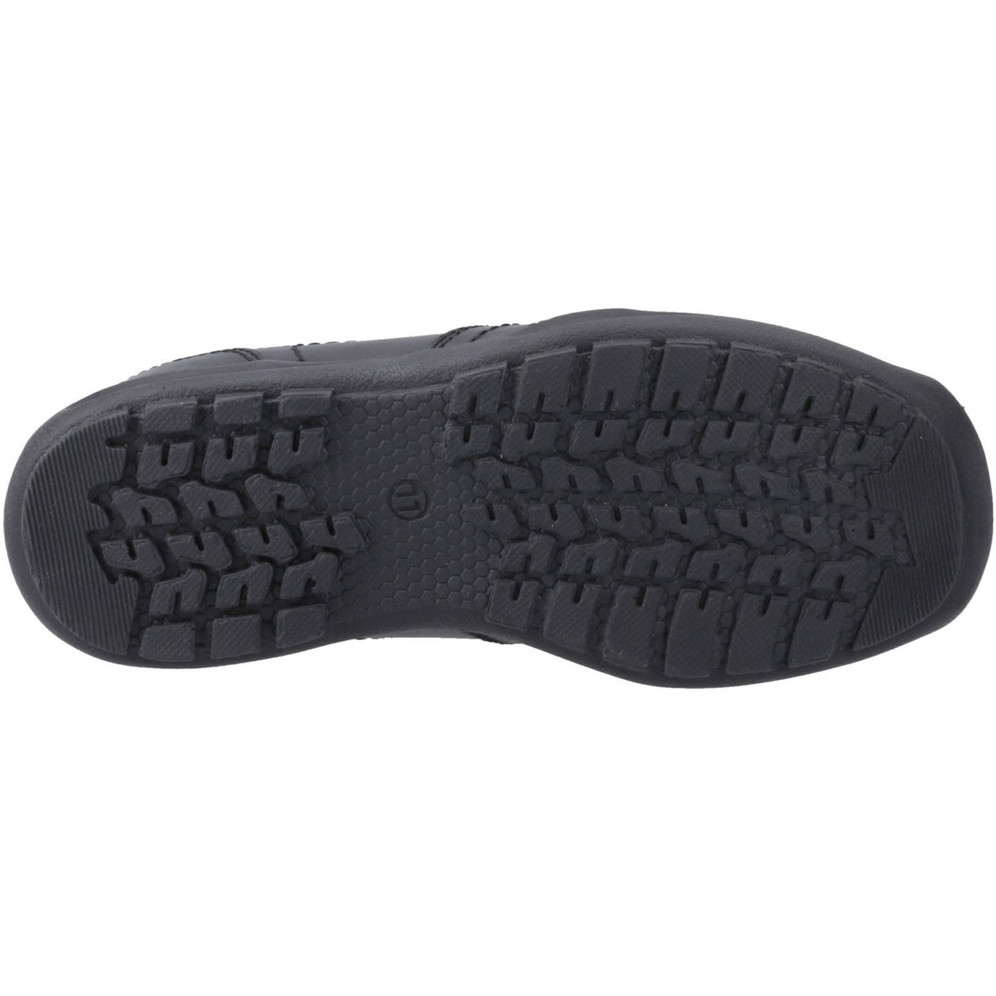 Hush Puppies Morgan Leather Youth Black Loafers