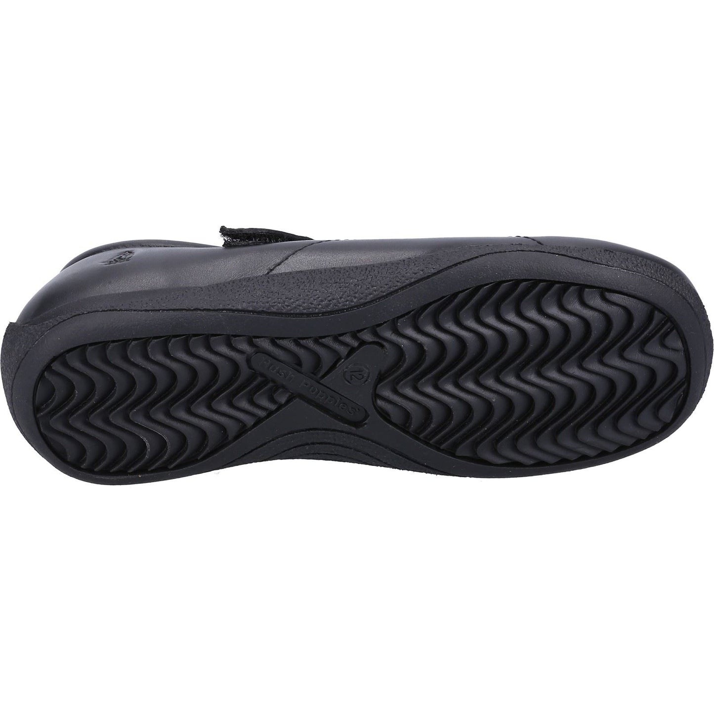 Hush Puppies Aria Leather Junior Black Shoes