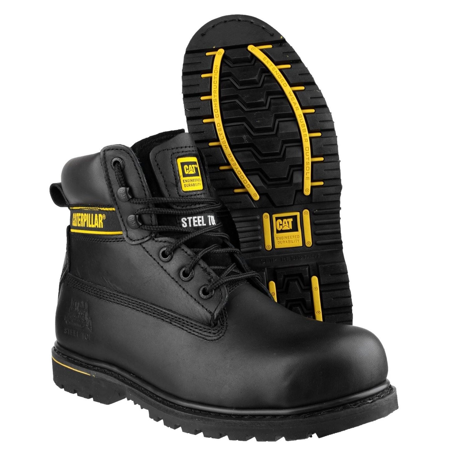 Caterpillar Men's Holton Safety Boot in Black