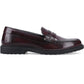 Hush Puppies Verity Slip On Leather Women's Plum Loafers