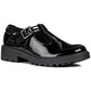 Geox J Casey G. E Leather Girl's Black Patent Shoes