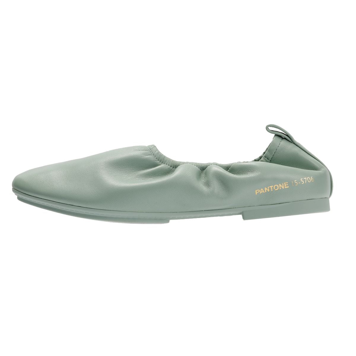 FitFlop X Pantone Delicato Ballerina Leather Women's Green Shoes