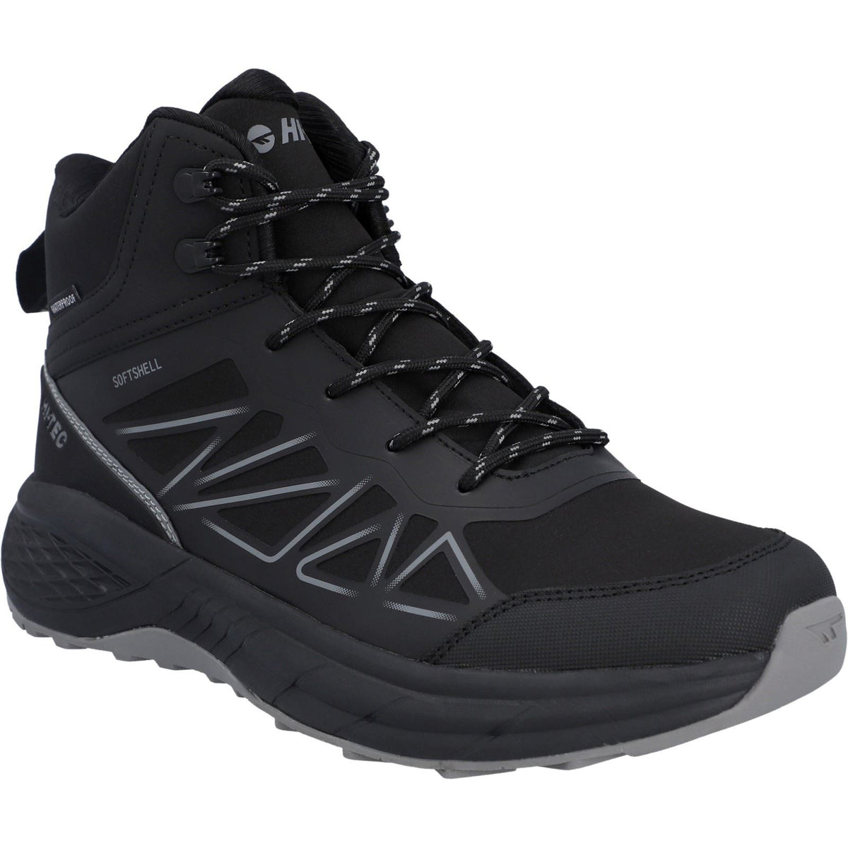 Hi-Tec Litespeed Mid Polyester Men's Black/Carbon Grey Hiking Boots