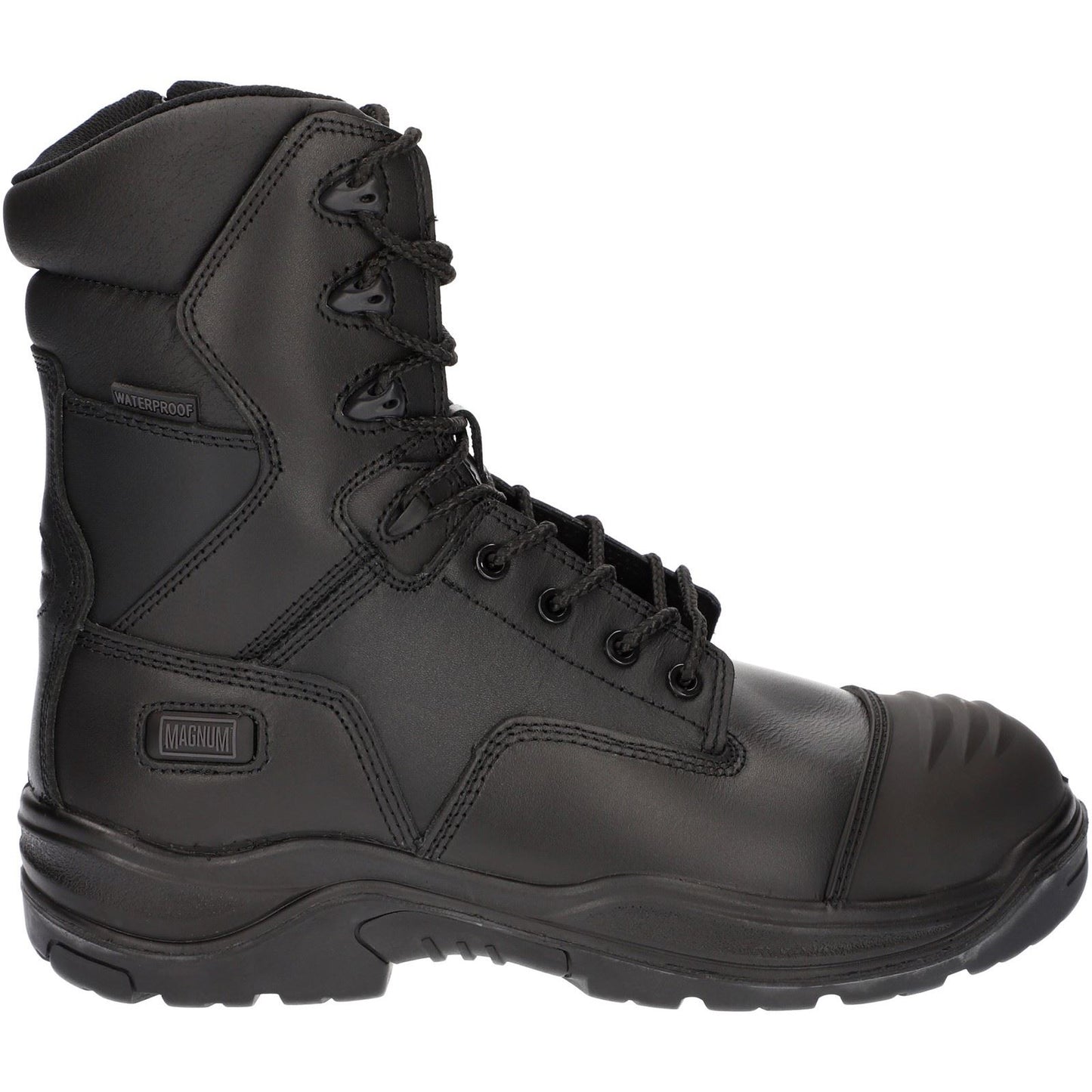 Magnum Men's Rigmaster 8.0 Side-Zip CT CP WP Uniform Safety Boot in Black