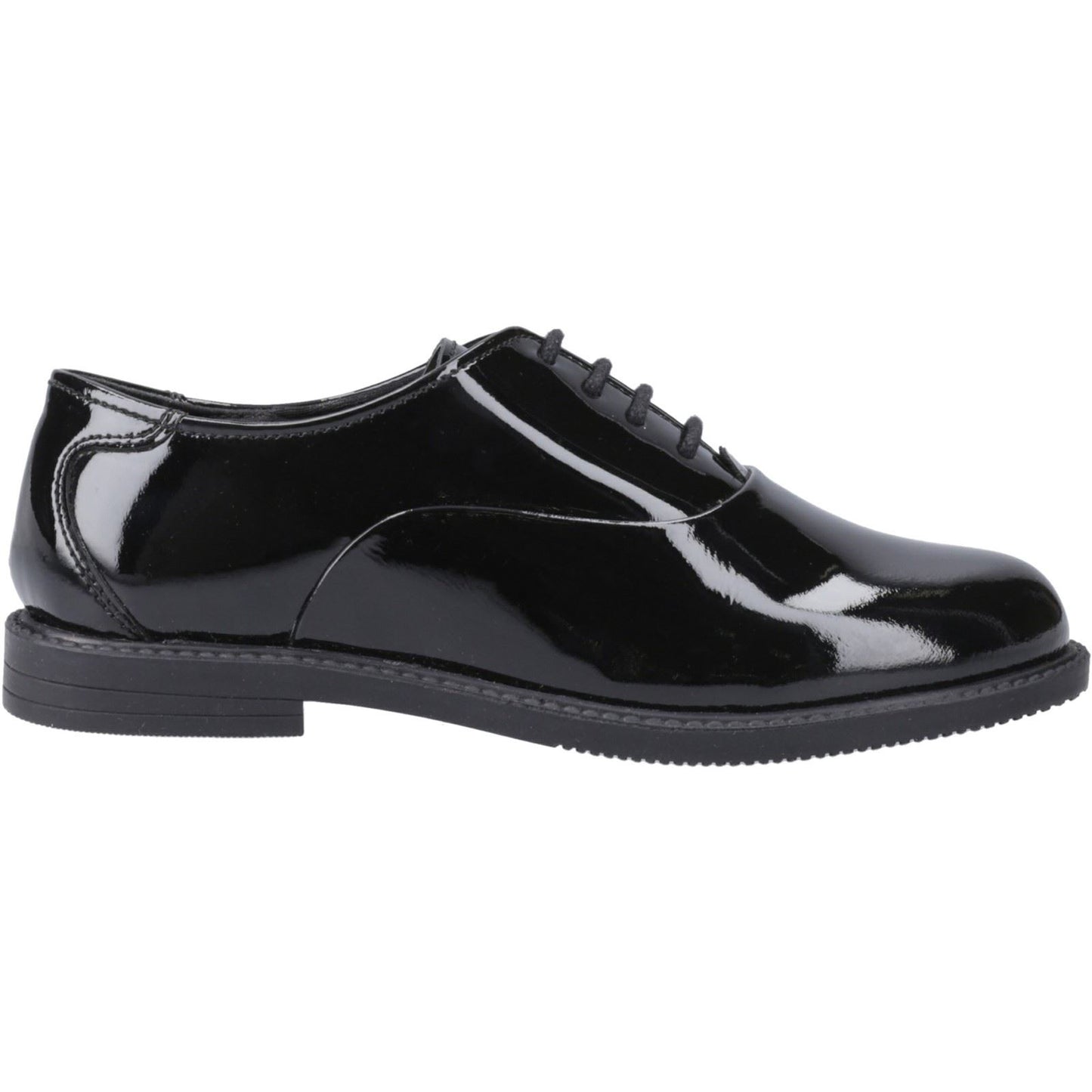 Hush Puppies Nellie Patent Leather Youth Black Oxford Shoes