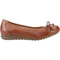 Hush Puppies Lucille Leather Women's Tan Flats