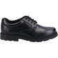Hush Puppies Oliver Leather Youth Black Shoes