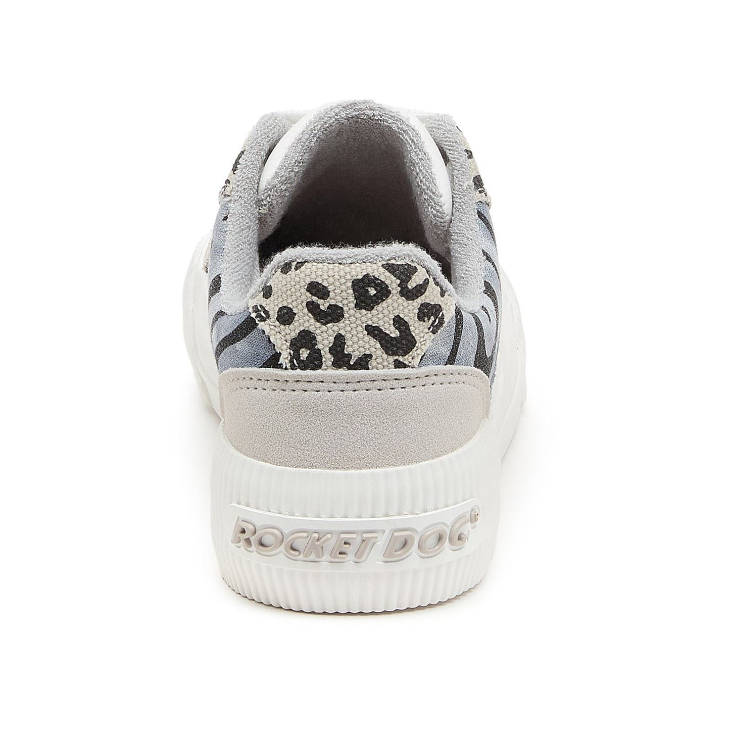 Rocket Dog Cheery Blocked Animal Textile Women's Grey/White Espadrilles
