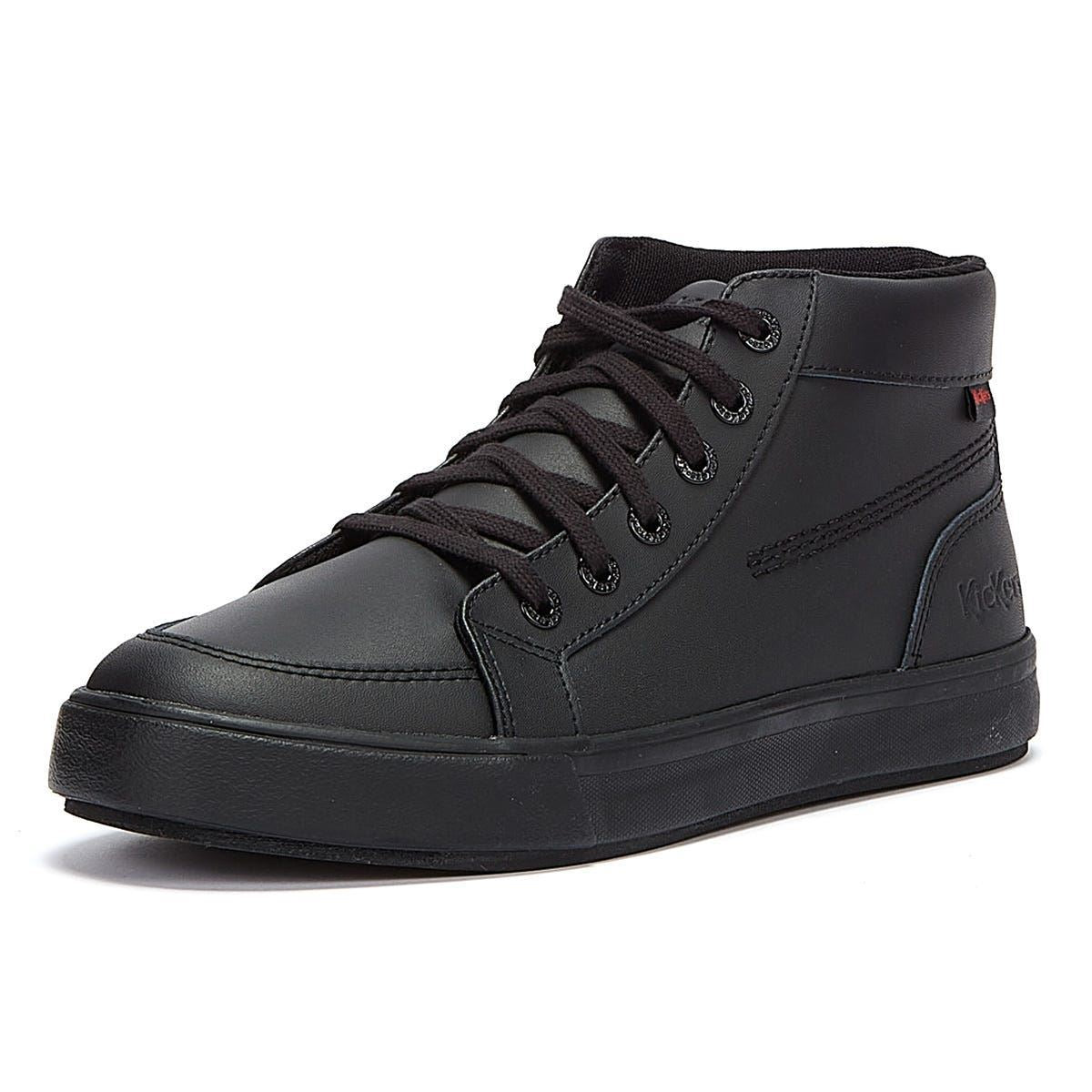 Kickers Tovni Hi Leather Mens Black Shoes - 116225