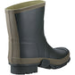 Hunter Men's Gardener Short Wellington Boot in Dark Olive/Clay
