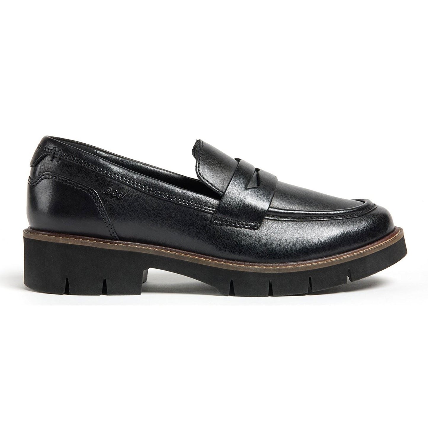 Pod Kaltin Leather Women's Black Loafers