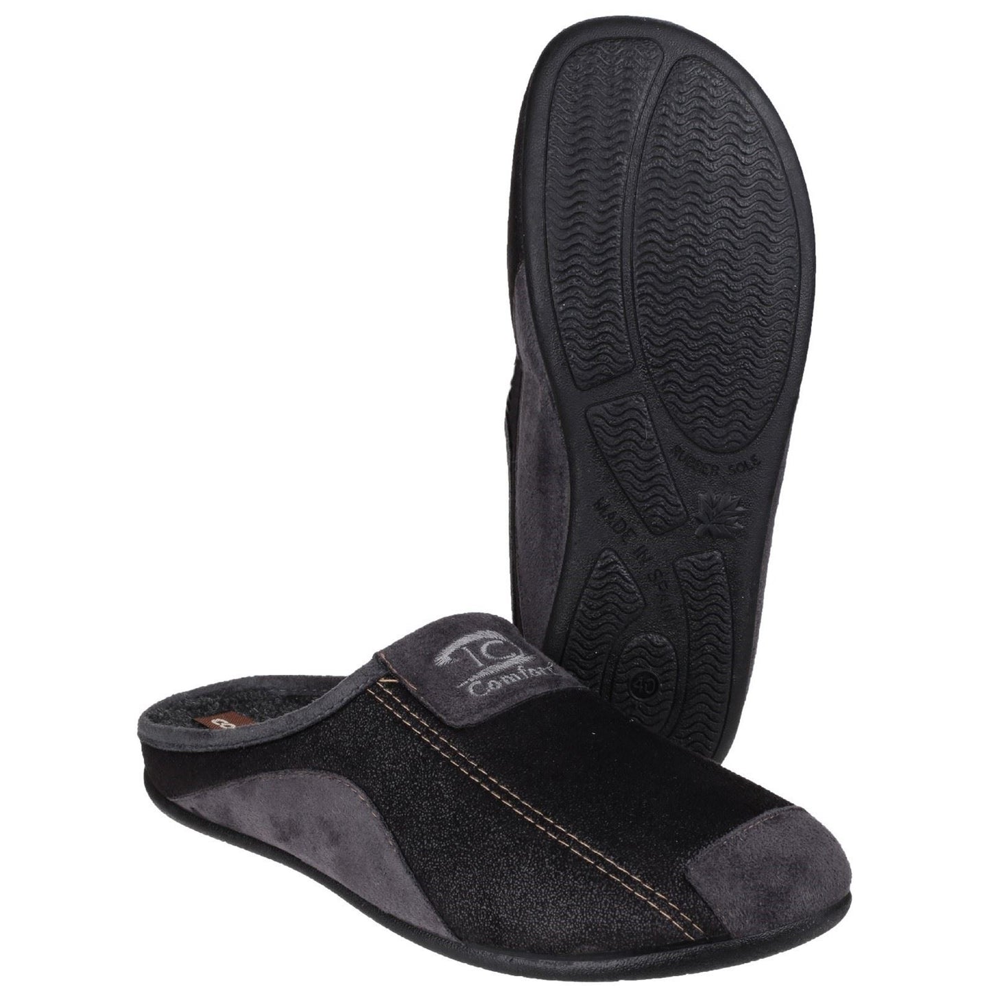 Cotswold Men's Westwell Slipper in Black