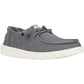HEYDUDE Women's Wendy Canvas Shoe in Dark Grey