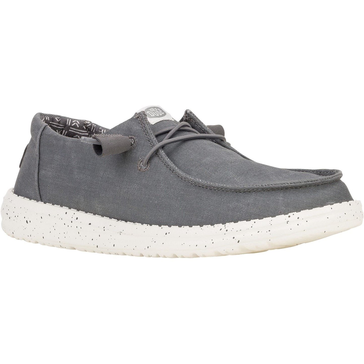 HEYDUDE Women's Wendy Canvas Shoe in Dark Grey