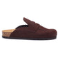 Hush Puppies Briar Closed Toe Suede Women's CHOCOLATE Mules