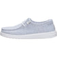 HEYDUDE Wendy Stretch Jersey Textile Women's Light Grey Loafers