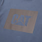 Caterpillar Graphic Cotton Men's Blue T-Shirt