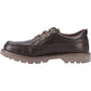 CAT Lifestyle Colorado Moc Toe Low Leather Men's Dark Brown Lace-Up Shoes