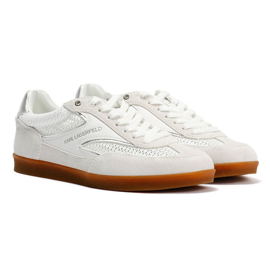 Karl Lagerfeld Kandidate Mesh Mix Women's White Trainers