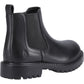 Hush Puppies Ariella Chelsea Leather Youth Black Boots