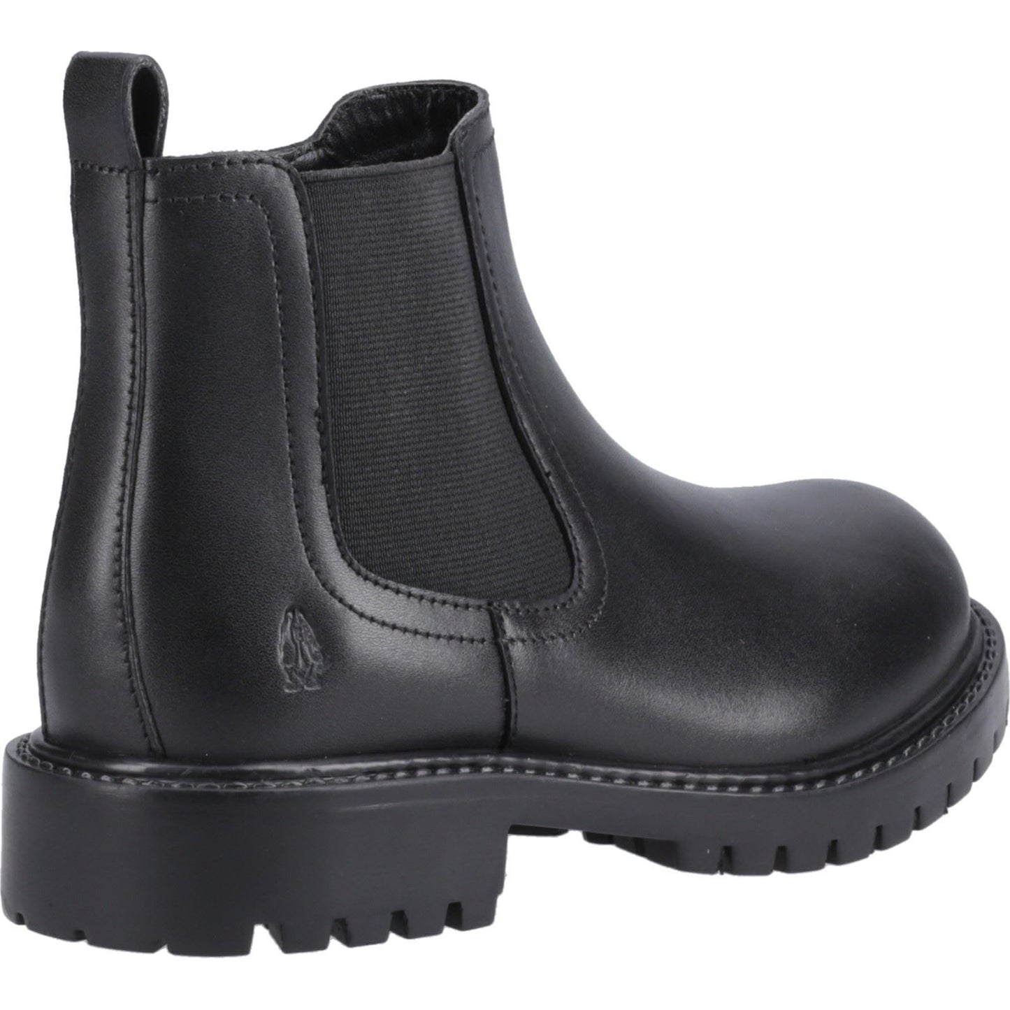 Hush Puppies Ariella Chelsea Leather Youth Black Boots