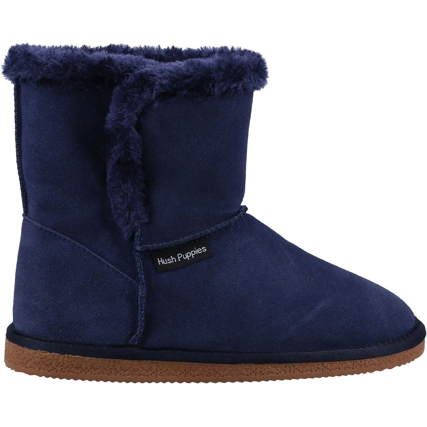Hush Puppies Women's Ashleigh Slipper Bootie in Navy