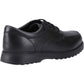 Hush Puppies Romeo Leather Youth Black Shoes