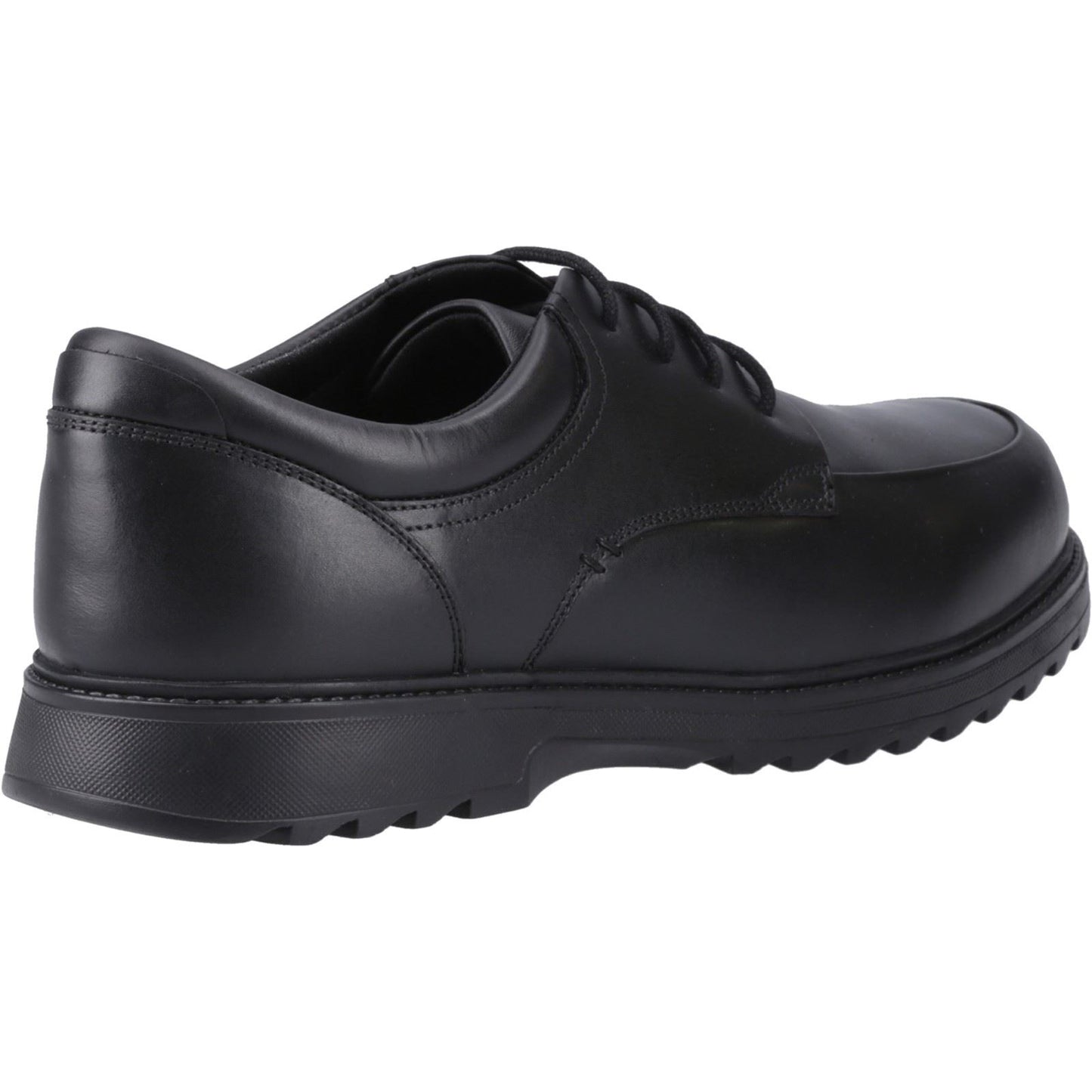 Hush Puppies Romeo Leather Youth Black Shoes