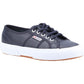 Superga Men's 2750 Tumbled Leather Shoe in Blue Navy