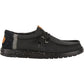 HEYDUDE Men's Wally Elevated Basics Shoes in Black
