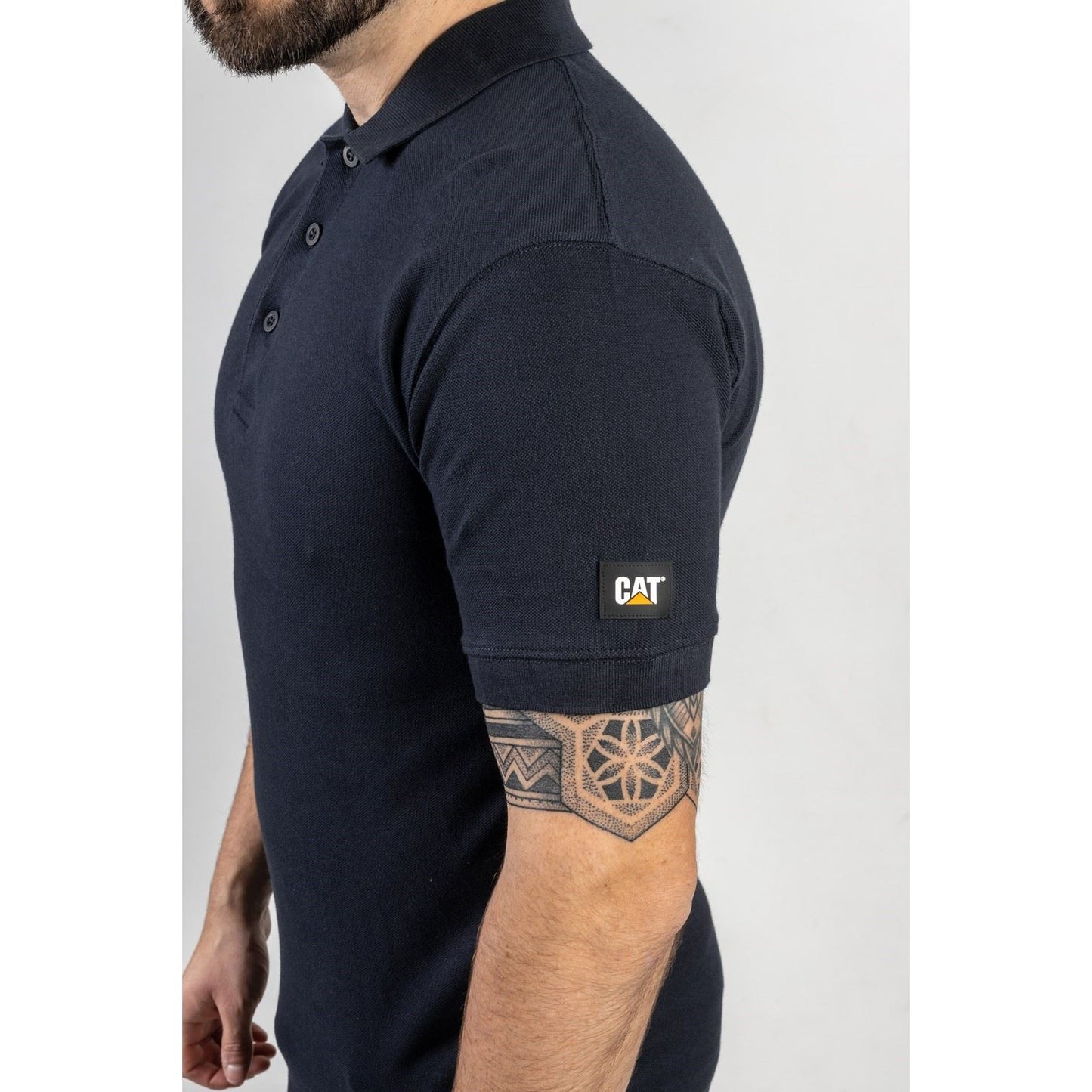 Caterpillar Men's Essentials Polo Shirt in Navy