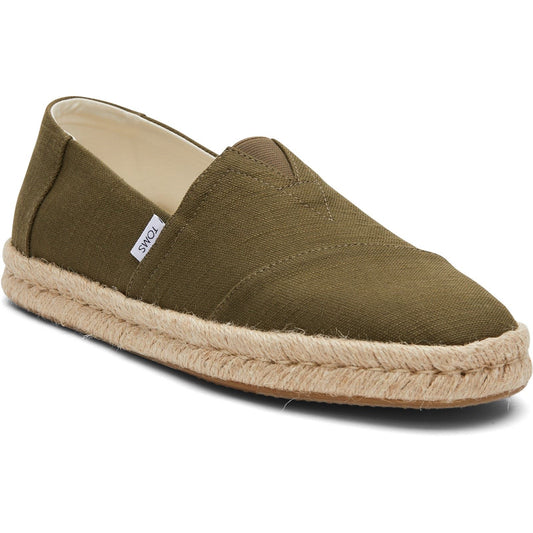 TOMS Alpargata Rope 2.0 Cotton Men's Olive Shoes