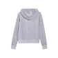 Juicy Couture Robertson Classic Jacket Polyester Women's Silver Hooded Sweatshirt