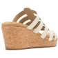 Hush Puppies Willow Slide Leather Women's White Wedges
