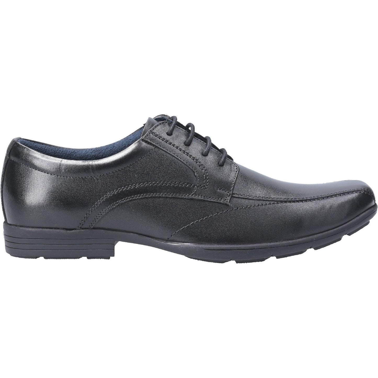 Pod Angus Leather Youth Black Shoes