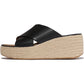 Fitflop Platfforms Leather Women's Black Sandals