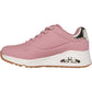 Skechers Women's Uno - Shimmer Away Trainer in Rose