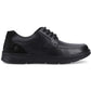 Hush Puppies Franklin Lace Up Shoe Leather Men's Black Loafers