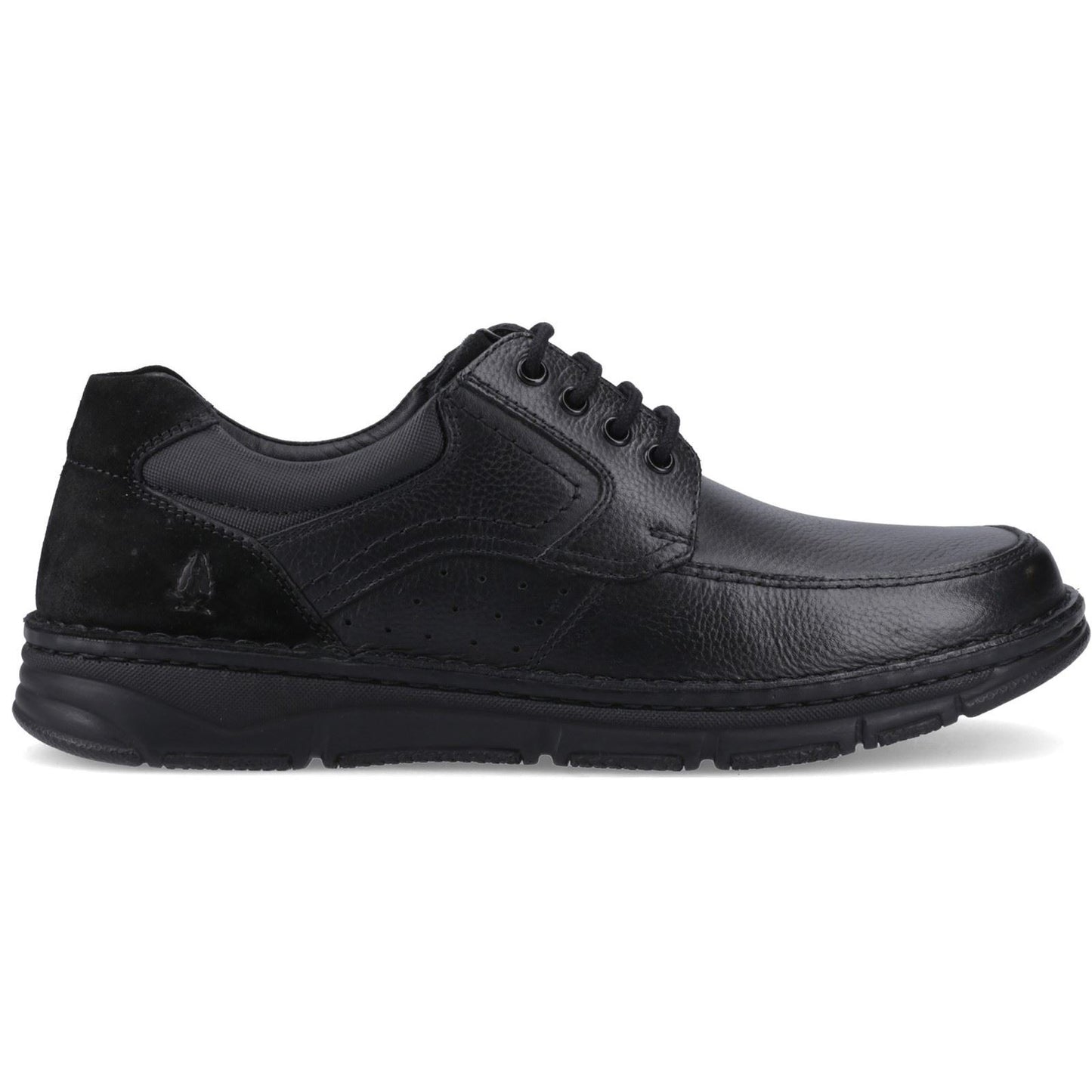 Hush Puppies Franklin Lace Up Shoe Leather Men's Black Loafers