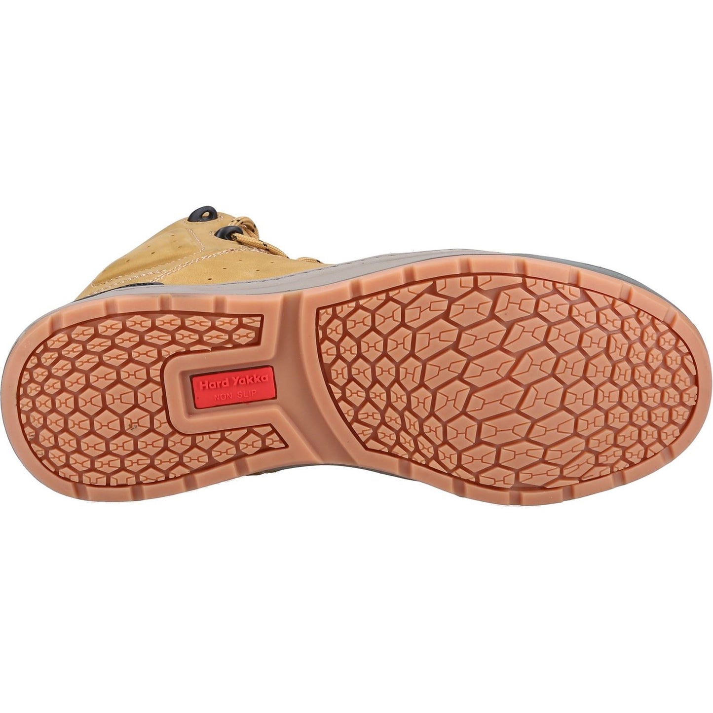 Hard Yakka Men's 3056 Lace Zip Safety Boot in Wheat